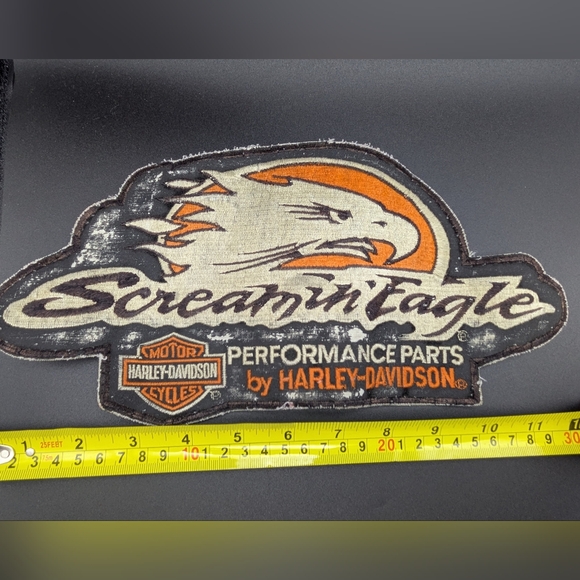 Vintage 12" Harley Davidson Screamin Eagle MC Embroidered Performance Patch Lot - Picture 2 of 9